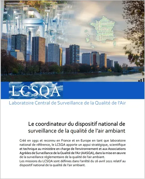vignette d'un document présentant le coordinateur du dispositif national de surveillance de la qualité de l'air ambiant